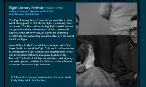 Join us at the Elgin Literary Festival January 29-30